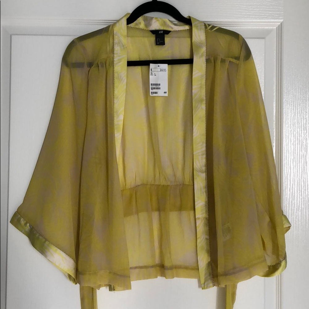 Sheer kimono top